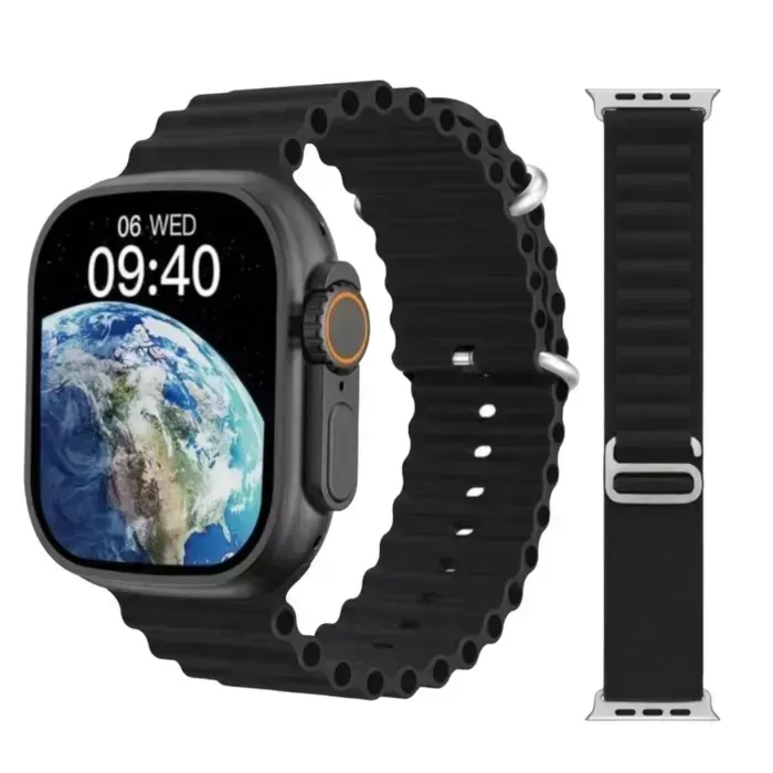 Smartwatch Ultra 8 T800 Gama Alta 2024 Reloj Inteligente + Un Par De Manilla Extra De Obsequio 